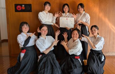 高校弓道部　地区新人戦　団体３位